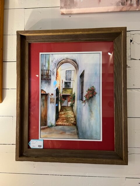alley framed art