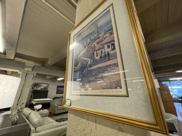 small bistro scene wall art