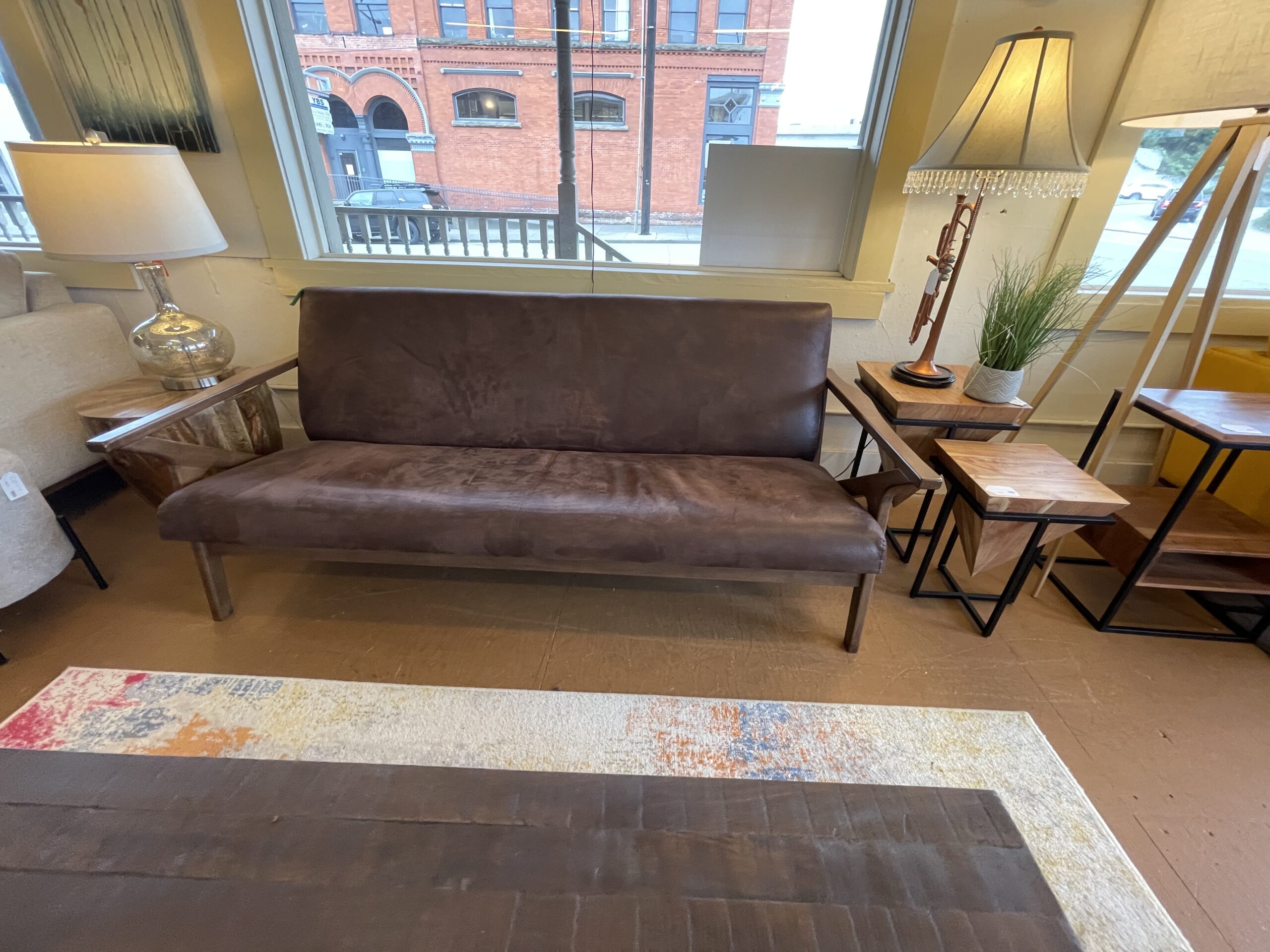 Lazy boy outlet violet sofa