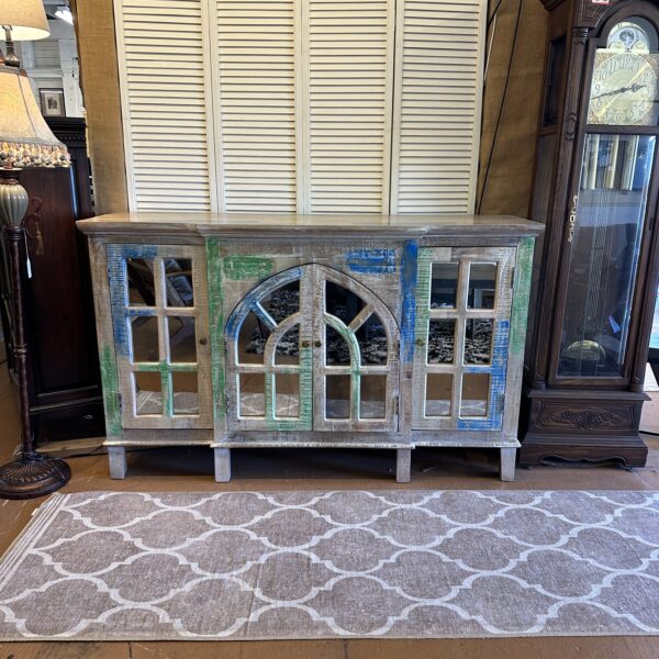woven door chevron sideboard