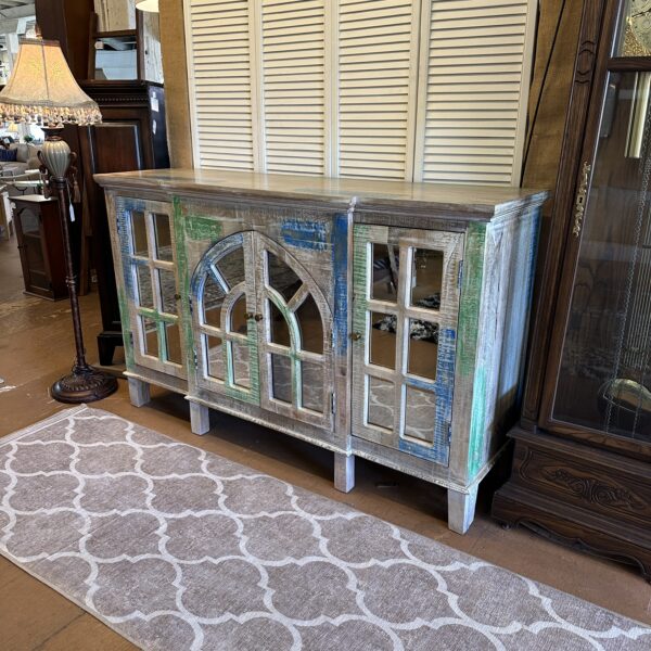 woven door chevron sideboard