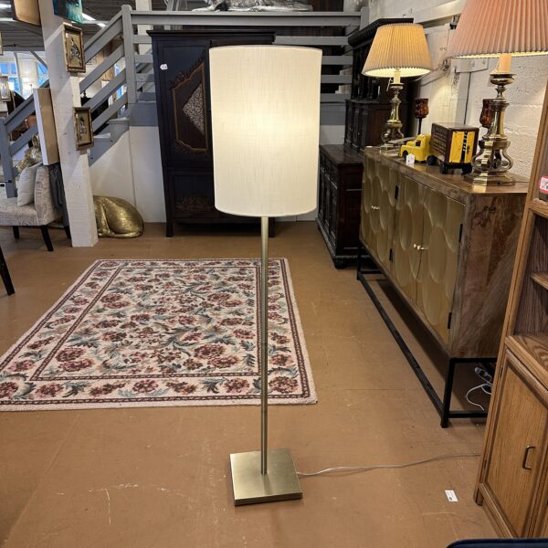 brass cylinder floor lamp