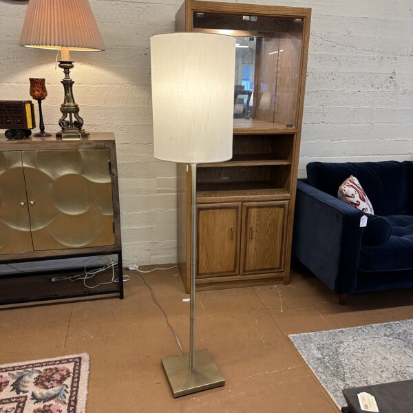 brass cylinder floor lamp
